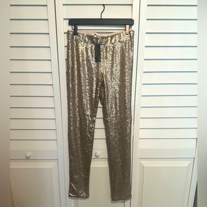 Gold Sequin Leggings